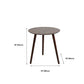 Table d'appoint d'appoint pour canapé scandinave, table d'appoint à trois broches, table d'appoint ronde