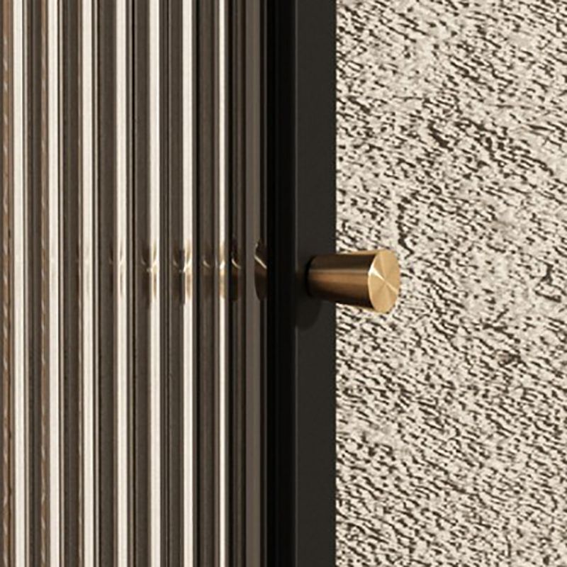 Servidor de vidrio de servidor de buffet de estilo glamorante de 64 pulgadas servidor de comedor de altura para sala de estar