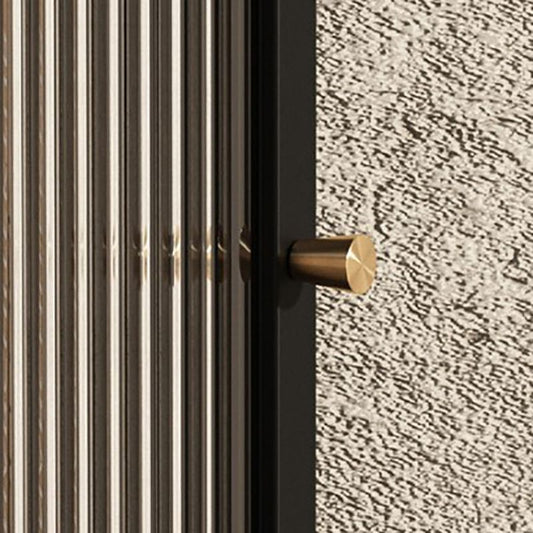 Glam-stijl buffet server glazen deur 64-inch hoogte eetserver voor woonkamer