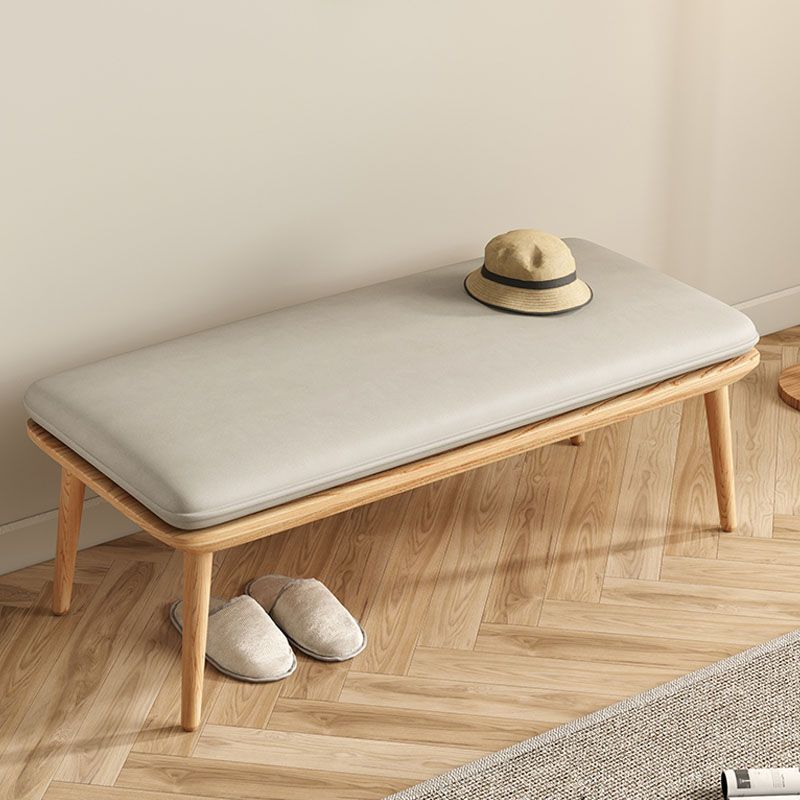 Bedroom Bench Mid-Century Modern Seating Bench with Cushioned Clearhalo 'Benches' 'Chairs & Seating' 'furn' 'furn_benches' 'Furniture' 'Living Room Furniture' 1200x1200_2d61d4d0-9311-4f50-886e-74c4377926bd