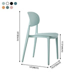 Open Back Armless Dining Chair Plastic Stackable Dining Side Chairs (Set of 4) Clearhalo ' kitchen&dining_furn' 'Dining Chairs' 'Dining Tables & Seating' 'dining_chair' 'furn' 'furn_dining_chair' 'Furniture' 'furniture_dining_chair' 'Kitchen & Dining Furniture' 'kitchen' 1200x1200_2d636f73-b2a4-4102-afb4-257a0fc8d571
