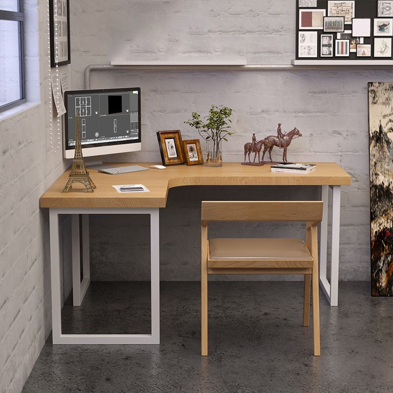 Scrivania per scrittura in legno solido in stile moderno per ufficio