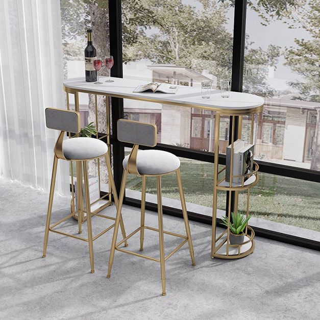 Industrial Metal Barstool Faux Leather Fabric Counter Stool with Gold Legs Clearhalo 'Bar Furniture' 'Bar Stools' 'bar_stools' 'furn' 'furn_bar_stools' 'Furniture' 'Kitchen & Dining Furniture' 1200x1200_2d652591-dd64-49ad-a9c6-b4401f32cc6f