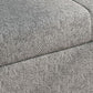 Tissu contemporain futon et matelas, canapé-lit de stockage en gris