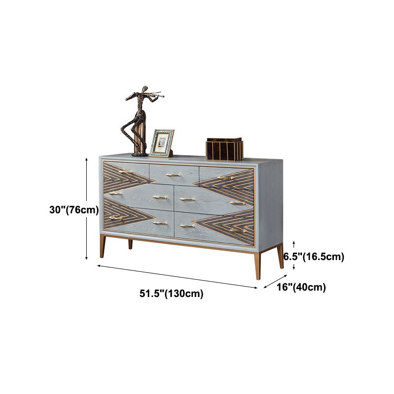 Glam Living Room Sideboard with Drawers Wood and Metal Buffet Server Clearhalo 'buffet_sideboard' 'Buffets & Sideboards' 'furn' 'furn_buffet_sideboard' 'Furniture' 'Kitchen & Dining Furniture' 1200x1200_2d68c2e7-6346-47b2-baee-1ed8c0dd327d
