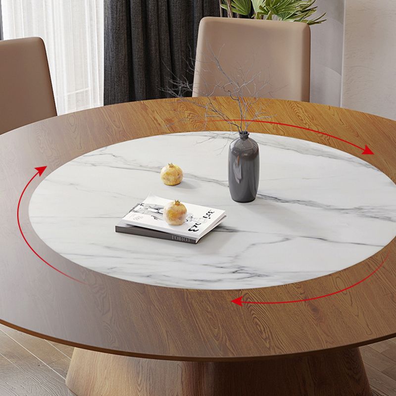 Contemporary Sintered Stone Table Round Table Set 1/6/8/9/12 Pieces Dining Set Clearhalo 'Dining Room Sets' 'Dining Tables & Seating' 'dining_room_set' 'furn' 'furn_dining_room_set' 'Furniture' 'Kitchen & Dining Furniture' 1200x1200_2d6c8b82-5cd0-4bdf-9cc8-9564f689f224