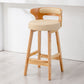 Contemporary Round Bar and Counter Stool Low Back Stool with 4 Legs Clearhalo 'Bar Furniture' 'Bar Stools' 'bar_stools' 'Furniture' 'furniture_bar_stools' 'Kitchen & Dining Furniture' 1200x1200_2d6e1c72-7faf-4cbc-9345-45eef4e6a854