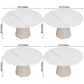 Sintered Stone Top Dining Table in White Round Table with Pedestal Base Clearhalo ' dining_table' 'Dining Tables & Seating' 'Dining Tables' 'furn' 'furn_dining_table' 'Furniture' 'furniture_dining_table' 'Kitchen & Dining Furniture' 'kitchen&dining_furn' 'kitchen' 'kitchen_dining_table' 1200x1200_2d70eae5-4cf2-4922-a150-887b5afd5583
