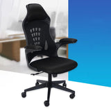 Sedia da scrivania moderna sedia conferenza mesh sedia posteriore in nero in nero