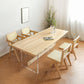 Rectangle Transparent Base Dining Table Modern Pine Wood Table for Living Room Clearhalo 'Dining Tables & Seating' 'Dining Tables' 'dining_table' 'furn' 'furn_dining_table' 'Furniture' 'Kitchen & Dining Furniture' 1200x1200_2d71337d-cace-4ad3-b178-54001fcce4bb
