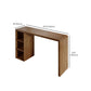 Modern Style Bar Table Pine Solid Wood Double pedestal Bar Dining Table with Storage Clearhalo 'Bar Furniture' 'Bar Tables' 'bar_tables' 'furn' 'furn_bar_tables' 'Furniture' 'Kitchen & Dining Furniture' 1200x1200_2d751ca6-5727-4ce2-ac2e-fcaa3ed087ab