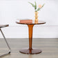 18.8"H Modern Single Pedestal Base Solid Color Plastic Round End Table