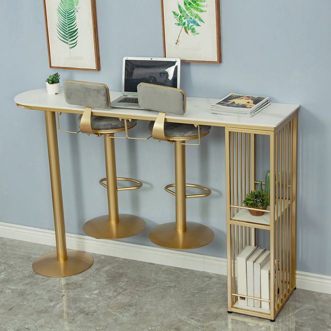 Juego de mesa de pub moderno, mesa de bar de piedra de 1/2/3 piezas con taburetes ajustables