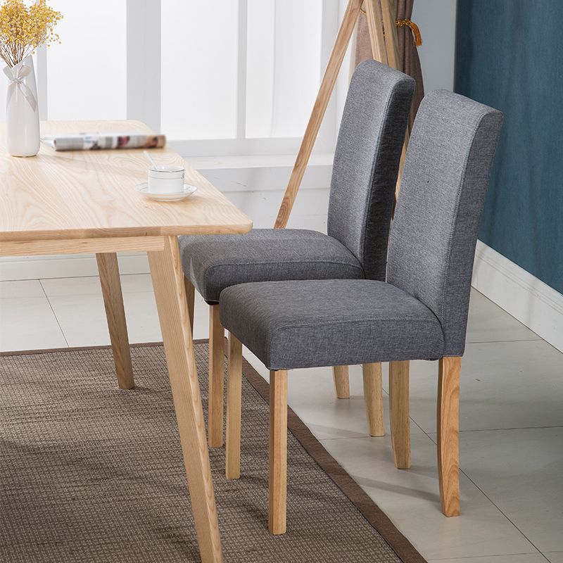 Contemporary Home Side Chair Parsons Back Upholstered Wood Dining Room Chair Clearhalo ' kitchen&dining_furn' 'Dining Chairs' 'Dining Tables & Seating' 'dining_chair' 'furn' 'furn_dining_chair' 'Furniture' 'furniture_dining_chair' 'Kitchen & Dining Furniture' 'kitchen' 1200x1200_2d77c565-5aad-4ead-8634-41e3cc437193