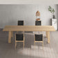 Rectangle Dining Table Solid Wood Dining Table with 4 Legs for Kitchen