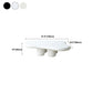 4 Legs Cloud Shaped Coffee Table Solid Wood 1 Single Cocktail Table