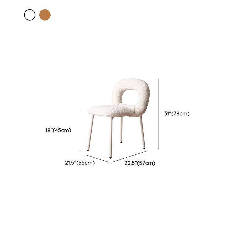 Modern Style Side Chair Metal Open Back Dining Room Chair for Kitchen Clearhalo 'Dining Chairs' 'Dining Tables & Seating' 'dining_chair' 'furn' 'furn_dining_chair' 'Furniture' 'Kitchen & Dining Furniture' 1200x1200_2d7ac3dd-c886-4eb3-b47e-ef990cc283a4