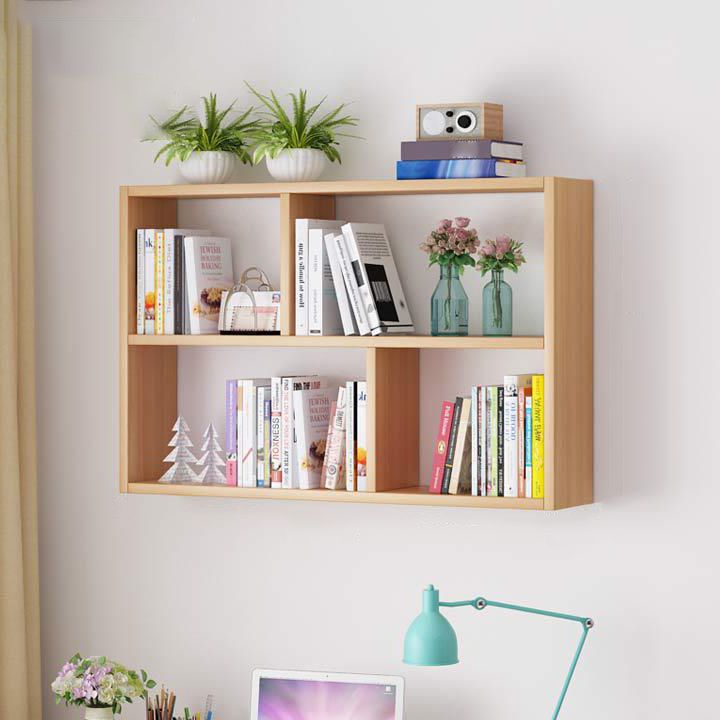Solid Wood Bookshelf Contemporary Style Wall Mounted Bookcase for Office Home Clearhalo 'Bookcases' 'furn' 'furn_bookcases' 'Furniture' 'furniture_bookcases' 'Office Furniture' 1200x1200_2d7b2a3d-d9d9-47f9-951d-8d1c7cf1f932