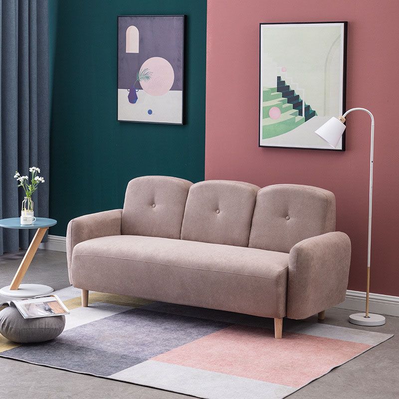 Fabric Sofa 29.92" High Recessed Arm Sofa with 3-seater for Apartment