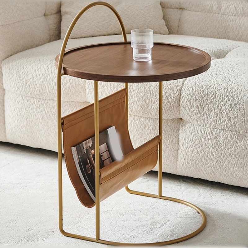 Natural Tray Top Corner Table Solid Wood Side Table with Storage Clearhalo 'Coffee & Accent Tables' 'End & Side Tables' 'end_side_tables' 'furn' 'furn_end_side_tables' 'Furniture' 'Living Room Furniture' 1200x1200_2d7ea15d-ed04-4f96-8717-8927b38aeb89