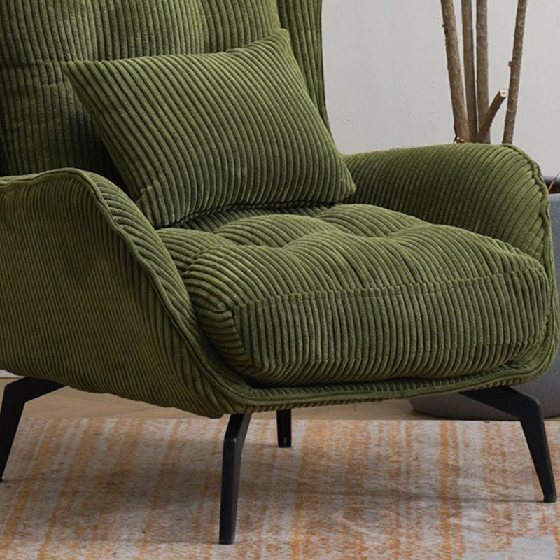 Modern Accent Chair Solid Color Corduroy Tufted Back Basic Four Leg Chair Clearhalo 'Accent Chairs' 'accent_chairs' 'Chairs & Seating' 'furn' 'furn_accent_chairs' 'Furniture' 'Living Room Furniture' 1200x1200_2d800caa-289a-41fa-98e1-04386673090e