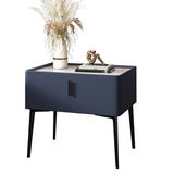 Mesa nocturna de Top Glam Stone con 4 patas de 20 "de altura de 1 cortador