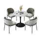 Round Dining Table Set with Padded Chairs 1/4/5 Pieces Faux Marble Dining Set for Home Clearhalo 'Dining Room Sets' 'Dining Tables & Seating' 'dining_room_set' 'furn' 'furn_dining_room_set' 'Furniture' 'Kitchen & Dining Furniture' 1200x1200_2d828377-1b19-46b0-9e83-49d1ec124b13