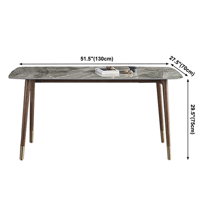 Glam Sintered Stone Standard Dining Table Gray Rectangle Shape Dining Table for Kitchen Clearhalo ' dining_table' 'Dining Tables & Seating' 'Dining Tables' 'furn' 'furn_dining_table' 'Furniture' 'furniture_dining_table' 'Kitchen & Dining Furniture' 'kitchen&dining_furn' 'kitchen' 'kitchen_dining_table' 1200x1200_2d841d82-2bc4-4349-bc68-50218bde348c
