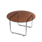 Round Glass Top Coffee Table Stainless Steel Sled Base Cocktail Table Clearhalo 'Coffee & Accent Tables' 'Coffee Tables' 'coffee_tables' 'furn' 'furn_coffee_tables' 'Furniture' 'Living Room Furniture' 1200x1200_2d84ceb7-780f-4fed-9bcf-8f1b7645bfb1