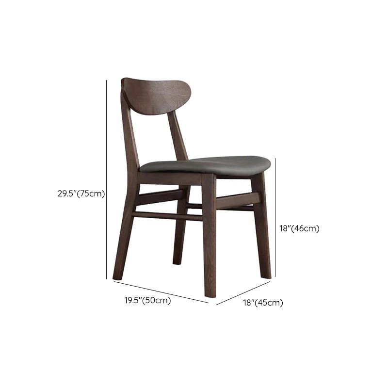 Solid Wood Side Chair Open Back Contemporary Kitchen Dining Chair Clearhalo 'Dining Chairs' 'Dining Tables & Seating' 'dining_chair' 'furn' 'furn_dining_chair' 'Furniture' 'Kitchen & Dining Furniture' 1200x1200_2d85dada-82b0-4c41-82b2-baccc888f38d