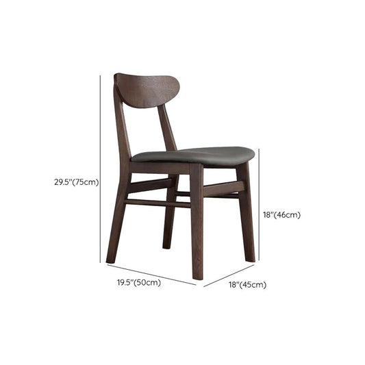 Solid Wood Side Chair Open Back Contemporary Kitchen Dining Chair Clearhalo 'Dining Chairs' 'Dining Tables & Seating' 'dining_chair' 'furn' 'furn_dining_chair' 'Furniture' 'Kitchen & Dining Furniture' 1200x1200_2d85dada-82b0-4c41-82b2-baccc888f38d