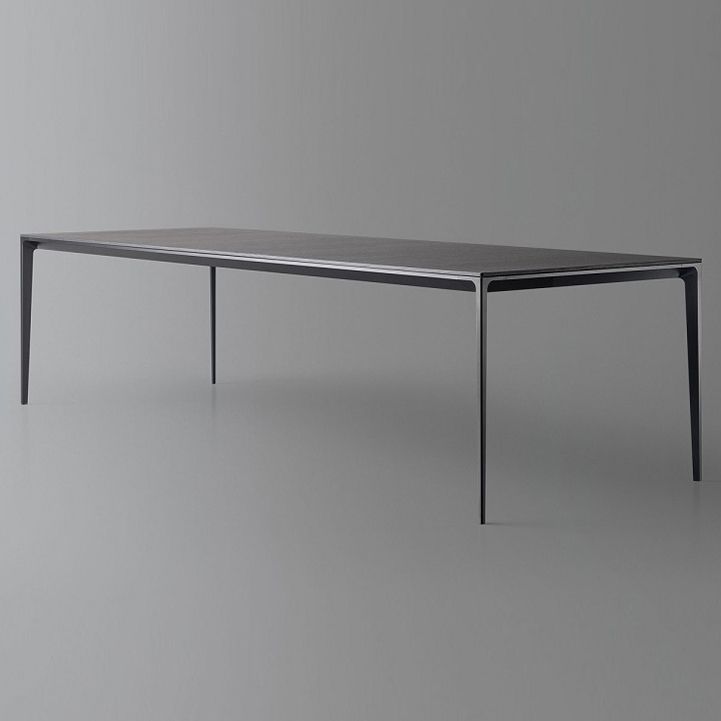 Modern Style Sintered Stone Table 4 Legs Aviation Aluminum Base Rectangle Table for Home Clearhalo ' dining_table' 'Dining Tables & Seating' 'Dining Tables' 'furn' 'furn_dining_table' 'Furniture' 'furniture_dining_table' 'Kitchen & Dining Furniture' 'kitchen&dining_furn' 'kitchen' 'kitchen_dining_table' 1200x1200_2d8641b5-5347-42ad-919d-c0c8db2fd0b7