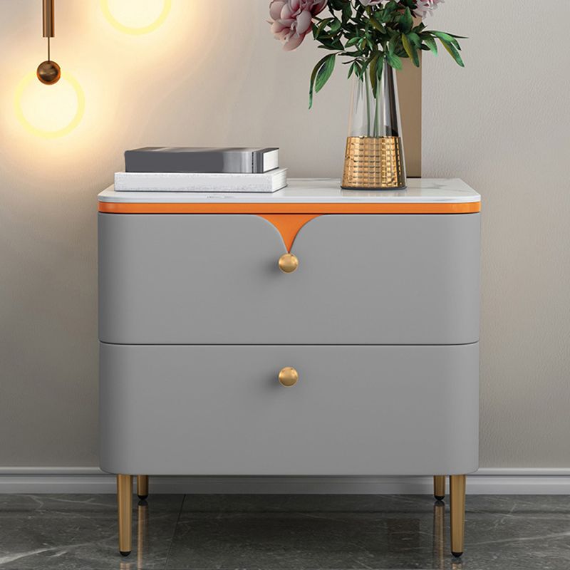 Stone Bed Nightstand Contemporary Bedside Cabinet with 2 Drawers Clearhalo 'Bedroom Furniture' 'furn' 'furn_night_stand' 'Furniture' 'night_stand' 'Nightstands' 1200x1200_2d874d3f-39f9-4bb7-a2a2-bc4679c755b2