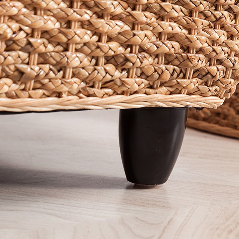 Upholstered Chaise Rattan Chaise Lounge Chair for Bedroom and Living Room