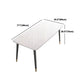 Modern Dinette Set 1/4/5 Pieces Rectangle White Marble Dining Table Set Clearhalo 'Dining Room Sets' 'Dining Tables & Seating' 'dining_room_set' 'furn' 'furn_dining_room_set' 'Furniture' 'Kitchen & Dining Furniture' 1200x1200_2d8c5219-6f87-4367-b3c2-4a92e1f2a4e5