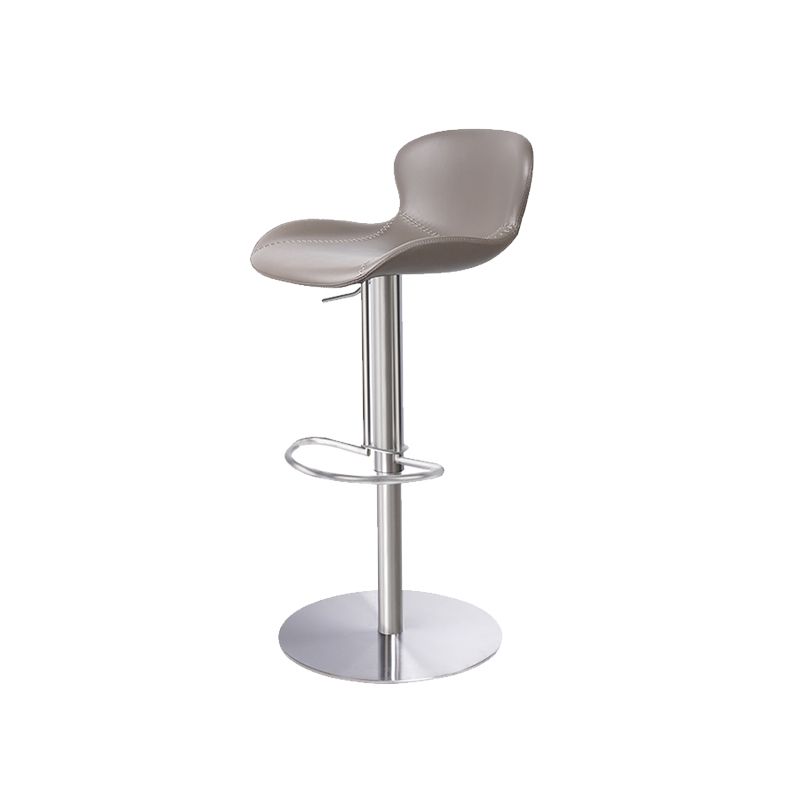 Leather Bar Stool Adjustable Height Backrest Counter Stool for Bristol Clearhalo 'Bar Furniture' 'Bar Stools' 'bar_stools' 'furn' 'furn_bar_stools' 'Furniture' 'Kitchen & Dining Furniture' 1200x1200_2d8c7639-dd63-4b3e-865c-8913f842258a