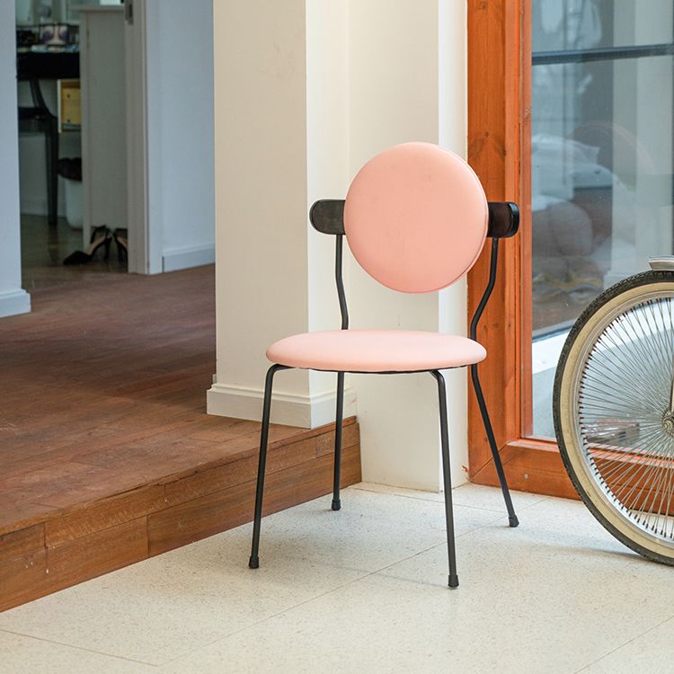 Contemporary Style Dining Chair Kitchen Armless Single Chair with Metal Legs Clearhalo ' kitchen&dining_furn' 'Dining Chairs' 'Dining Tables & Seating' 'dining_chair' 'furn' 'furn_dining_chair' 'Furniture' 'furniture_dining_chair' 'Kitchen & Dining Furniture' 'kitchen' 1200x1200_2d8cb83b-62fb-4938-b9b0-f6190a352d7b