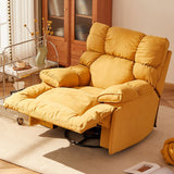 Microsuede Recliner Single Manual Reclining Chair with Swivel Glider Base Clearhalo 'Chairs & Seating' 'furn' 'furn_recliners' 'Furniture' 'Living Room Furniture' 'Recliners' 1200x1200_2d8d50ae-88ac-4701-a870-805cdaf4d109
