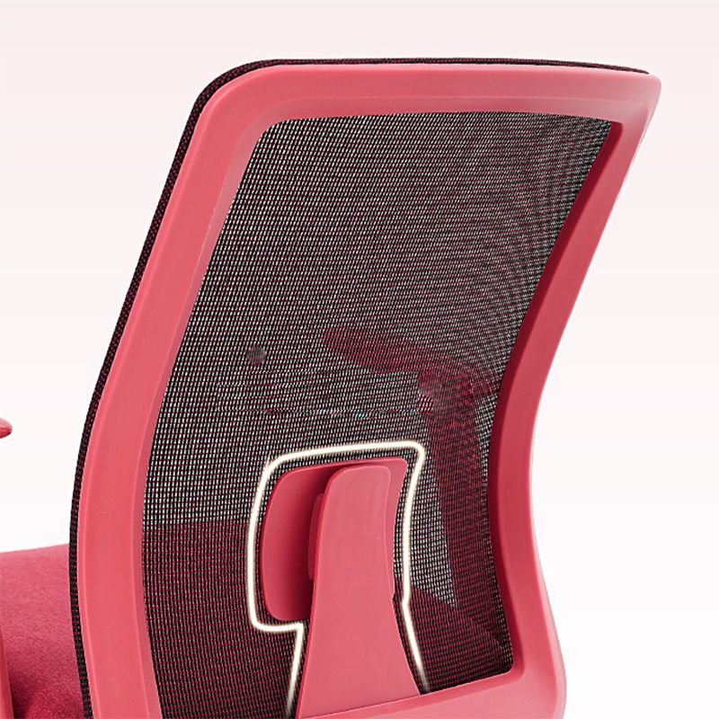 Moderne zwenkstoel Vaste armen Ademend Air Grid Bure stoel met wielen