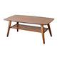Nordic Style Wood/tan Solid Wood with Storage Rack Coffee Table Clearhalo 'Coffee & Accent Tables' 'Coffee Tables' 'coffee_tables' 'furn' 'furn_coffee_tables' 'Furniture' 'Living Room Furniture' 1200x1200_2d8e358d-bfb6-4ed3-8eec-3e0fb1dca604
