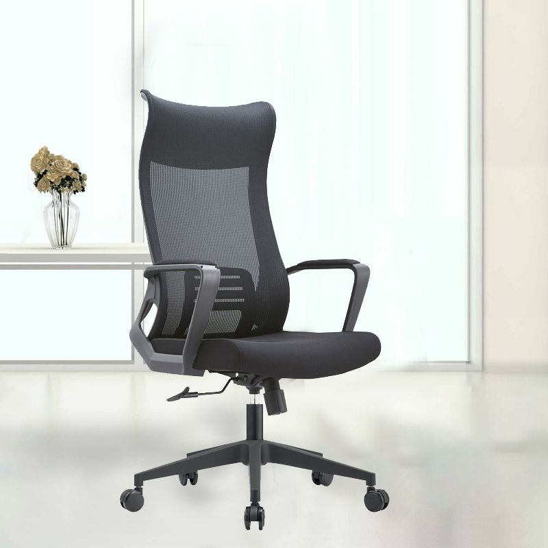 Fixed Arms Office Stuhl Neigungsmechanismus ohne belastende ergonomische Schreibtischstuhl mit Rädern