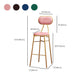 Nordic Low Back Bar-stool Round Seat Counter Bar Stool with Metal Legs Clearhalo 'Bar Furniture' 'Bar Stools' 'bar_stools' 'furn' 'furn_bar_stools' 'Furniture' 'Kitchen & Dining Furniture' 1200x1200_2d8fddf5-2a14-45be-93ad-a3dcc699fe55