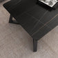 Table basse rectangulaire en ardoise Aucune table basse simple pénible
