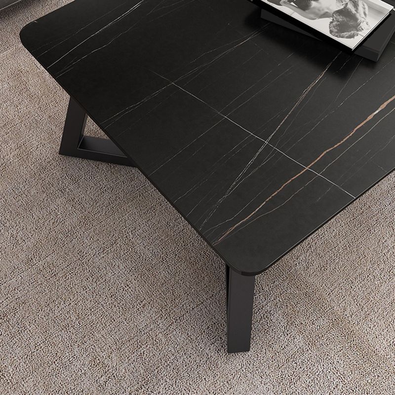Table basse rectangulaire en ardoise Aucune table basse simple pénible