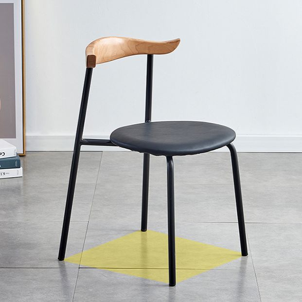 Contemporary Metal Dining Armless Chairs Open Back Dining Side Chair for Restaurant Clearhalo ' kitchen&dining_furn' 'Dining Chairs' 'Dining Tables & Seating' 'dining_chair' 'furn' 'furn_dining_chair' 'Furniture' 'furniture_dining_chair' 'Kitchen & Dining Furniture' 'kitchen' 1200x1200_2d9010e5-eb87-4102-8021-05be67407606