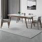 Medieval Modern Sintered Stone Table Rectangle Table with Wooden 4 Legs Clearhalo 'Dining Tables & Seating' 'Dining Tables' 'dining_table' 'furn' 'furn_dining_table' 'Furniture' 'Kitchen & Dining Furniture' 1200x1200_2d926b43-f40a-49e7-8f33-a33196cfe528