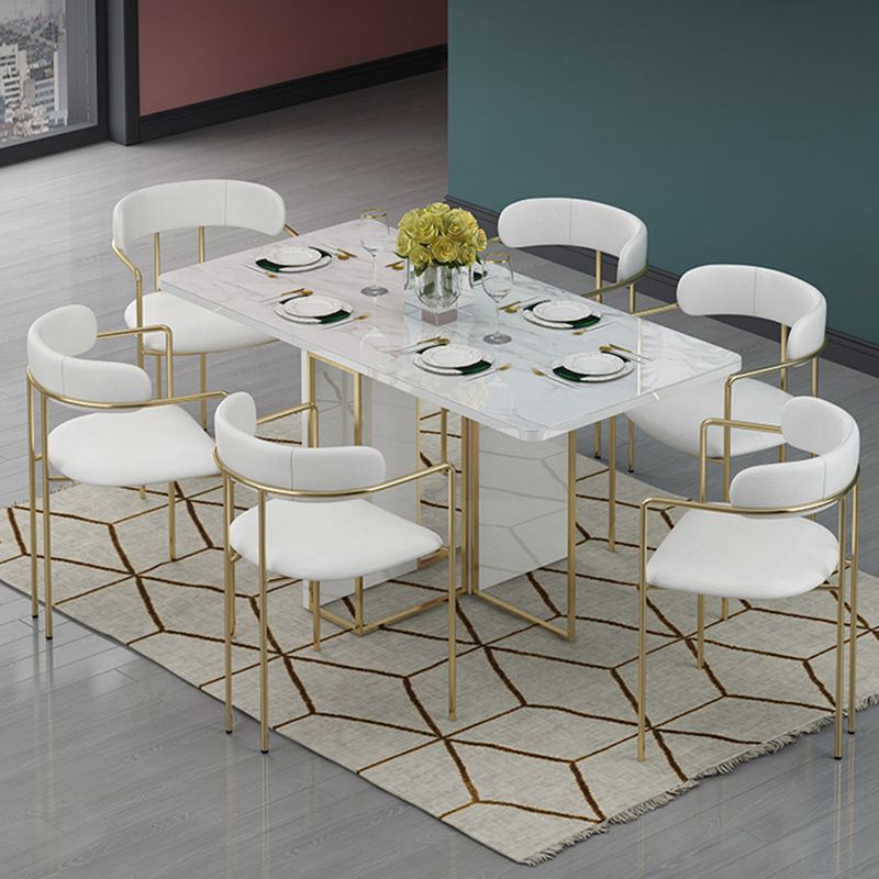 1/2/3/7 Pcs Modern Dining Room Set with Rectangle Drop Leaf Table Dinette Set Clearhalo 'Dining Room Sets' 'Dining Tables & Seating' 'dining_room_set' 'furn' 'furn_dining_room_set' 'Furniture' 'furniture_dining_room_set' 'Kitchen & Dining Furniture' 'kitchen&dining_furn' 'kitchen' 1200x1200_2d9272c3-fb85-4831-b385-e69fd0161e4e