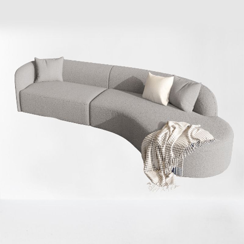 Wool Modern Sofa/Sectional Right Hand Facing for Apartment, Living Room Clearhalo 'furn' 'furn_sectionals' 'Furniture' 'Living Room Furniture' 'Sectionals' 1200x1200_2d93cca2-ccf7-4a98-a8c1-fce06b2cf191