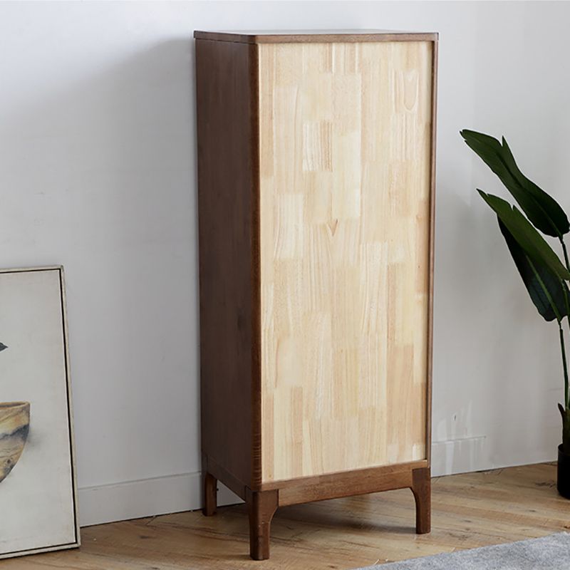 Two Drawer Accent Cabinet Rectangular Wooden and Glass 1-Door Cabinet Clearhalo 'Cabinets & Chests' 'cabinets_chests' 'furn' 'furn_cabinets_chests' 'Furniture' 'Living Room Furniture' 1200x1200_2d95c495-d9cc-46eb-8ad2-593f0726afb0