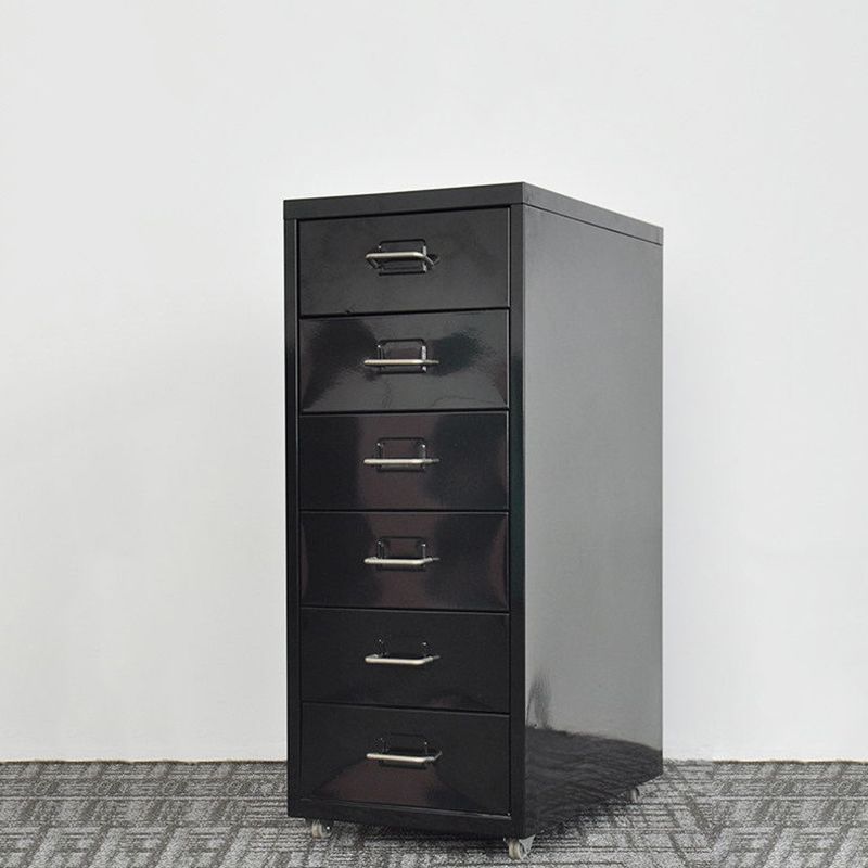 Traditional Cabinet Metal Vertical File with Drawers and Pedestal Cabinet Clearhalo 'Filing Cabinets' 'filling_cabinets' 'furn' 'furn_filling_cabinets' 'Furniture' 'Office Furniture' 1200x1200_2d95e50b-880a-4efa-aa03-25132c9a4973